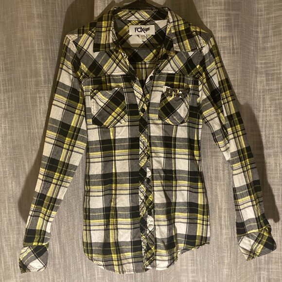 Fox Women's Flannel Large - Picture 1 of 4